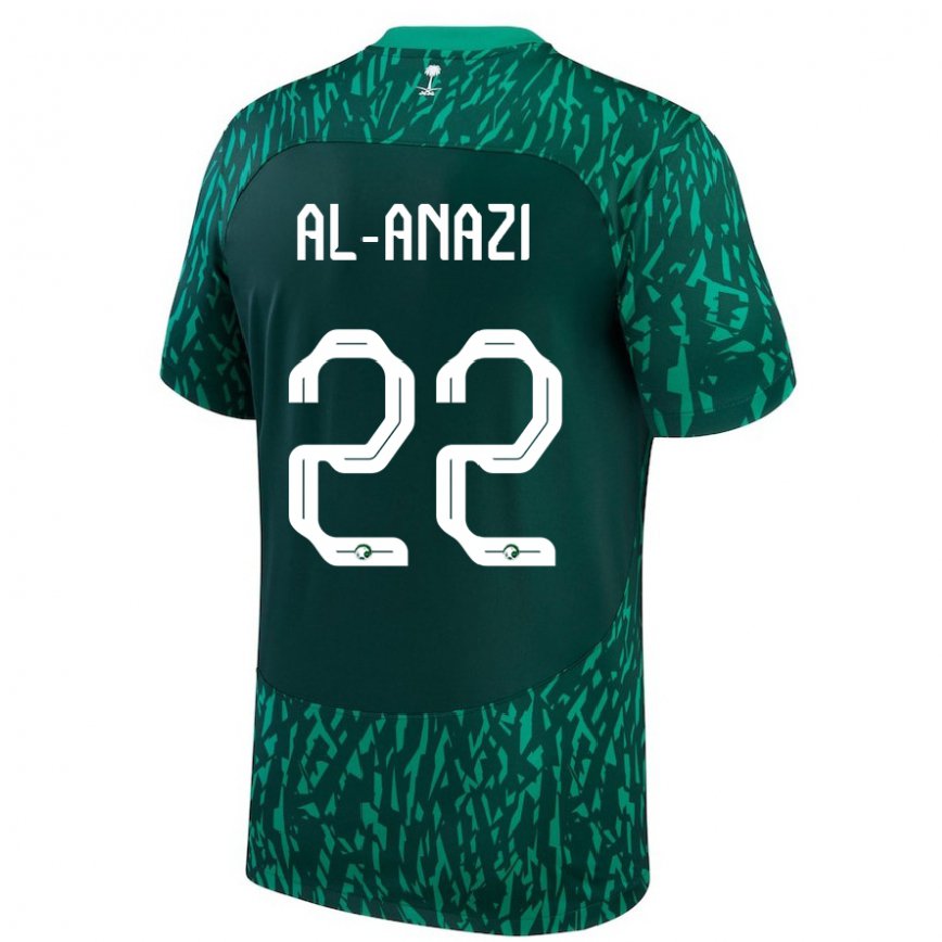 Vaikiškas Saudo Arabijos Lama Al Anazi #22 Dark Žalias Išvykos Marškinėliai 22-24 T-shirt