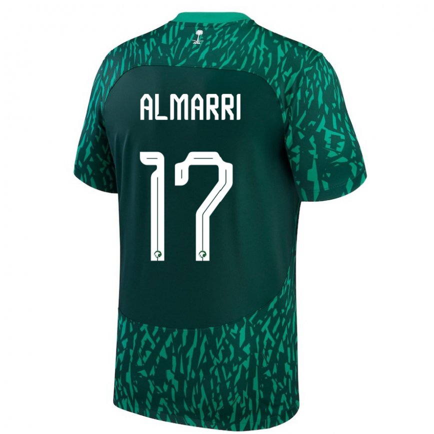 Vaikiškas Saudo Arabijos Mohammed Almarri #17 Dark Žalias Išvykos Marškinėliai 22-24 T-shirt