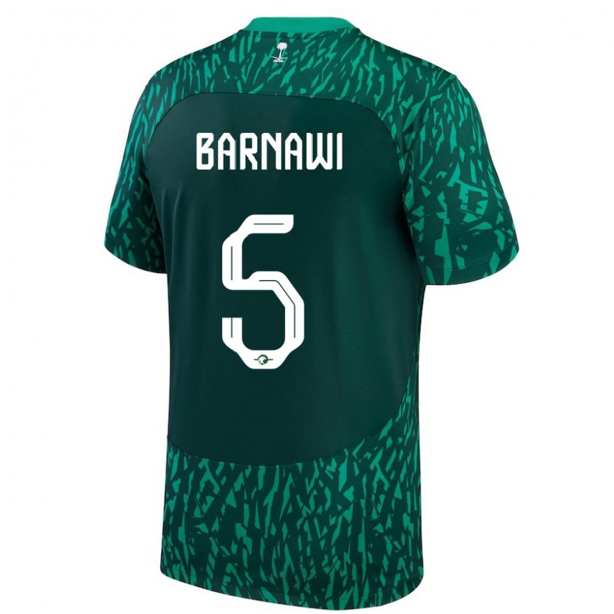 Vaikiškas Saudo Arabijos Abdulsalam Barnawi #5 Dark Žalias Išvykos Marškinėliai 22-24 T-shirt