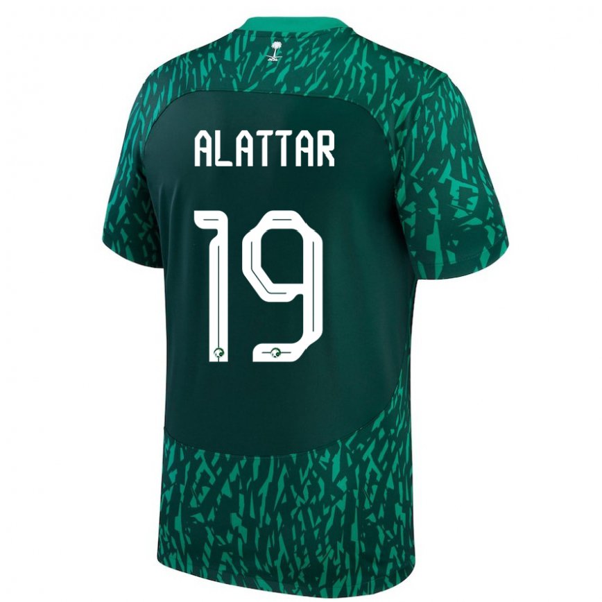 Vaikiškas Saudo Arabijos Ramiz Alattar #19 Dark Žalias Išvykos Marškinėliai 22-24 T-shirt