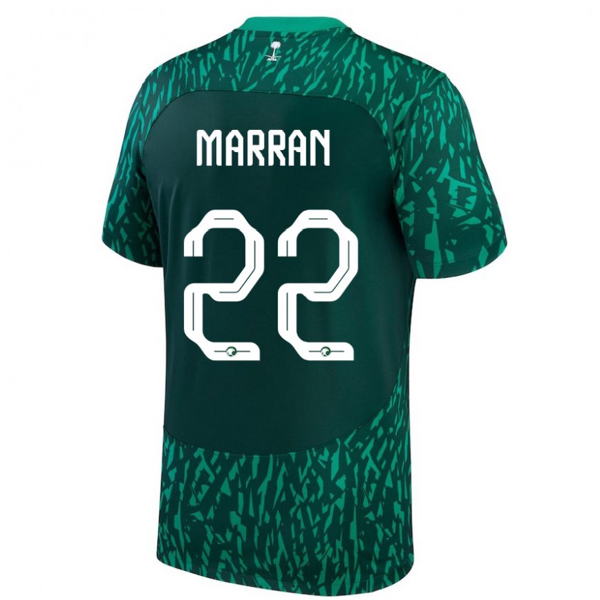 Vaikiškas Saudo Arabijos Mohammed Marran #22 Dark Žalias Išvykos Marškinėliai 22-24 T-shirt