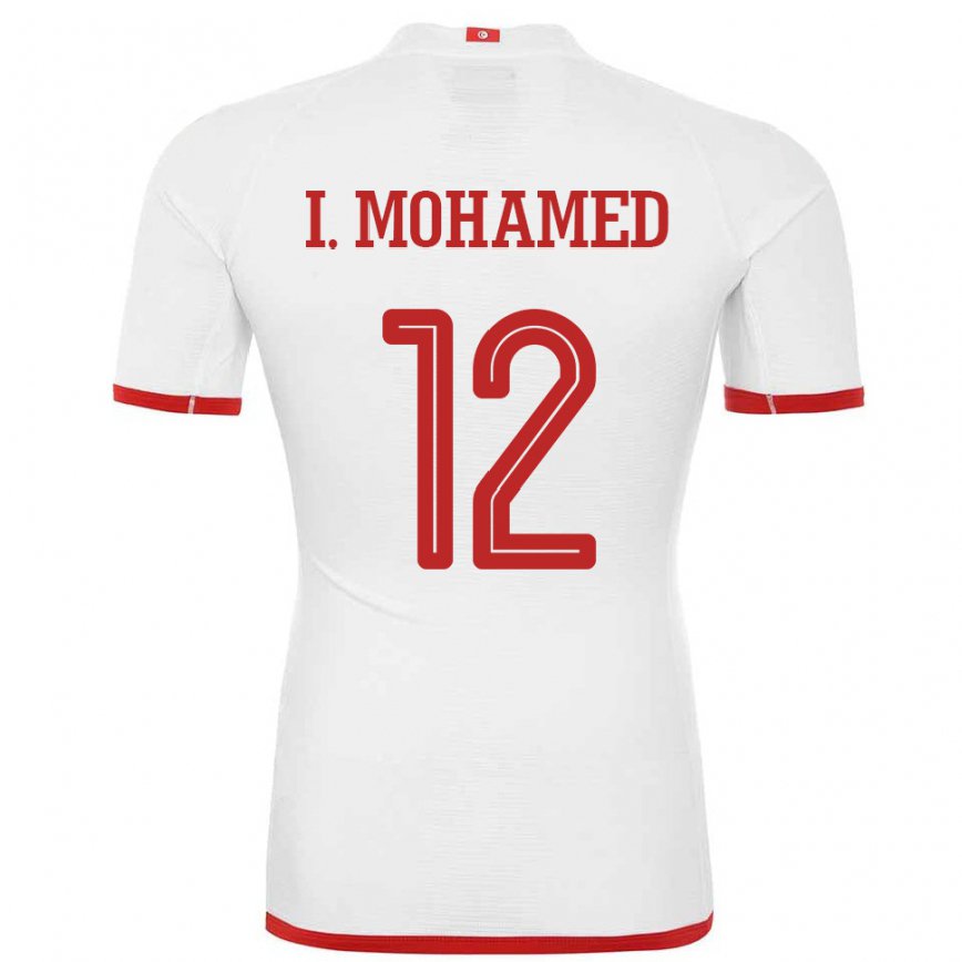 Vaikiškas Tuniso Ibtissem Ben Mohamed #12 Baltas Išvykos Marškinėliai 22-24 T-shirt