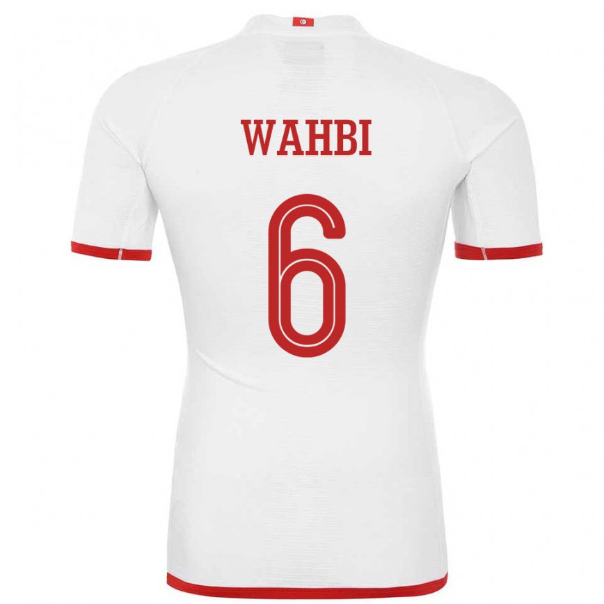 Vaikiškas Tuniso Gaith Wahbi #6 Baltas Išvykos Marškinėliai 22-24 T-shirt