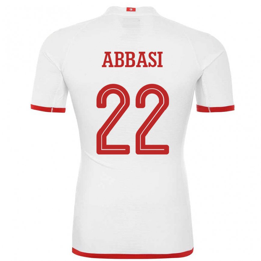 Vaikiškas Tuniso Bechir Abbasi #22 Baltas Išvykos Marškinėliai 22-24 T-shirt