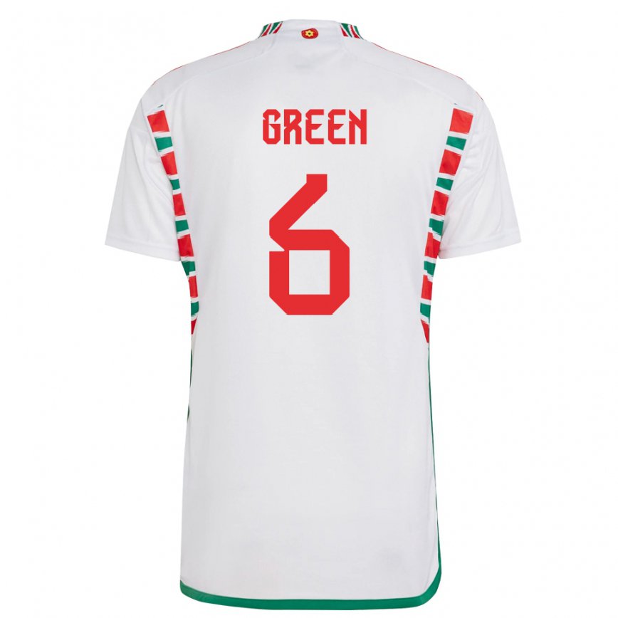 Vaikiškas Velso Josephine Green #6 Baltas Išvykos Marškinėliai 22-24 T-shirt