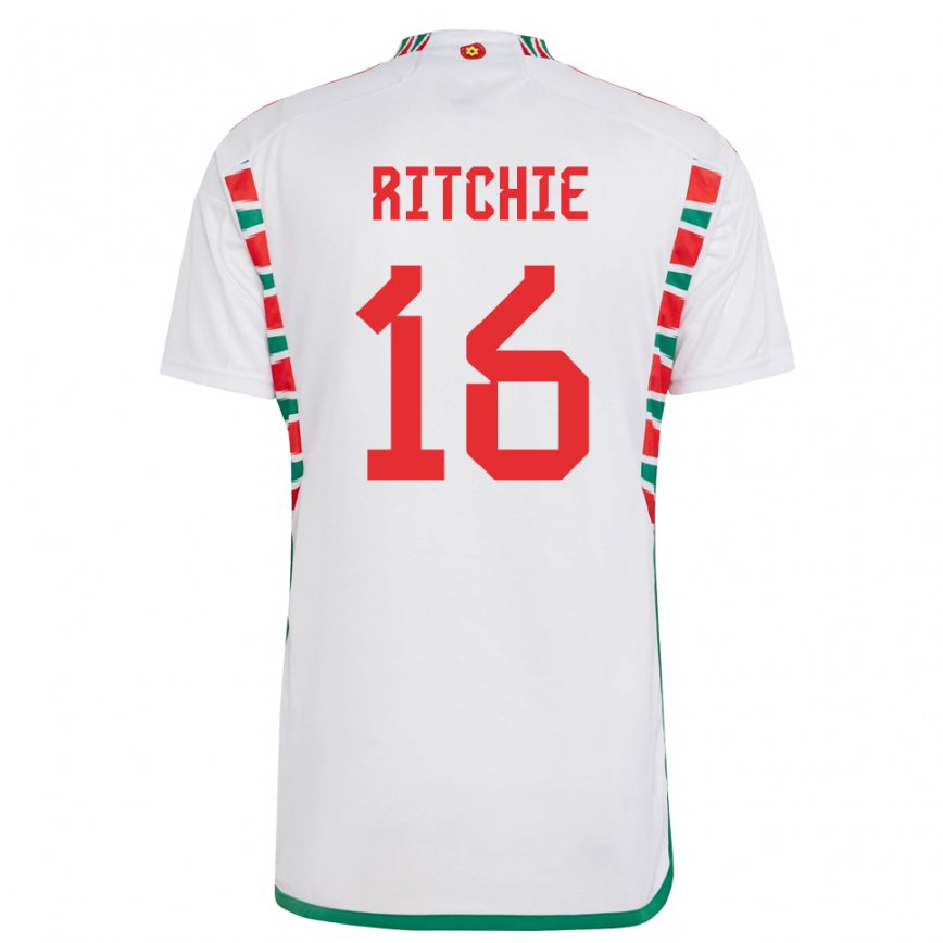 Vaikiškas Velso Amelia Ritchie #16 Baltas Išvykos Marškinėliai 22-24 T-shirt