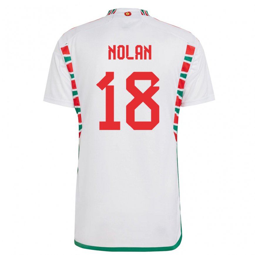 Vaikiškas Velso Kylie Nolan #18 Baltas Išvykos Marškinėliai 22-24 T-shirt