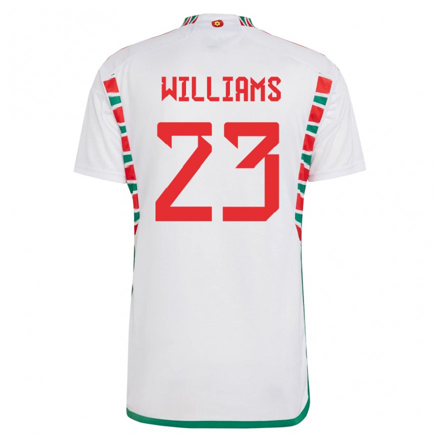 Vaikiškas Velso Chloe Williams #23 Baltas Išvykos Marškinėliai 22-24 T-shirt