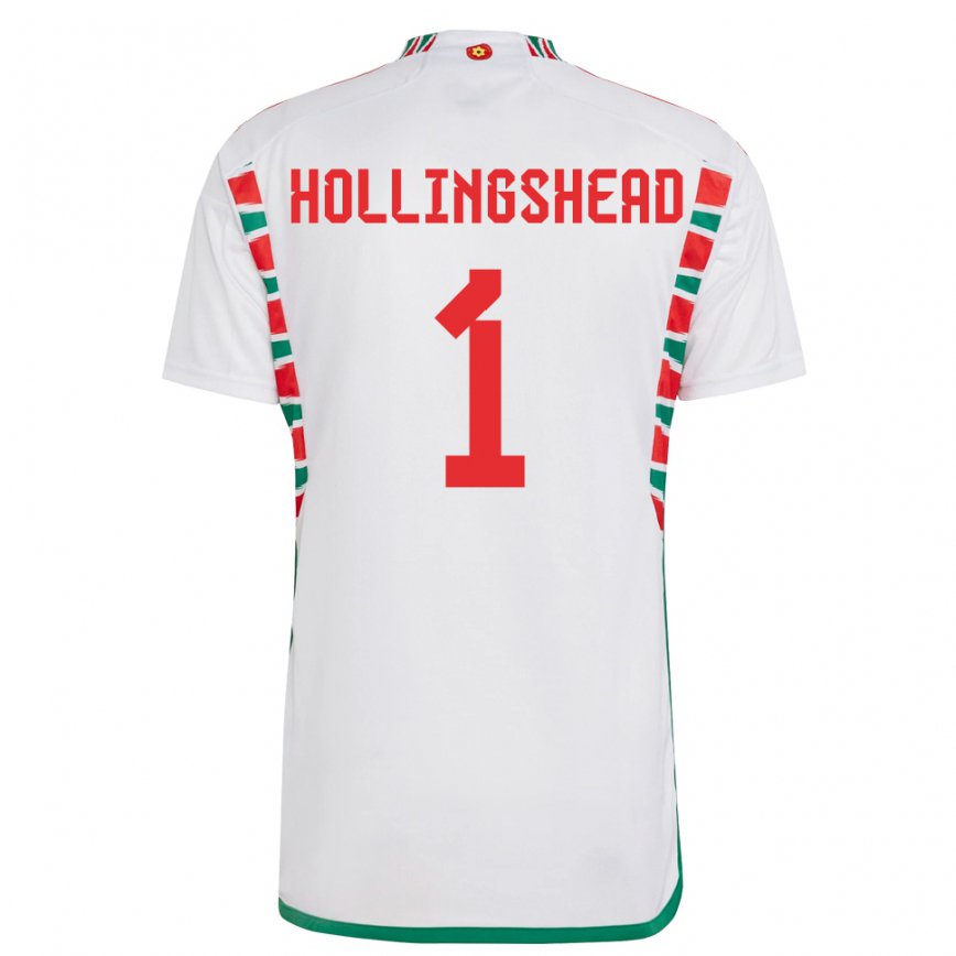 Vaikiškas Velso Ronnie Hollingshead #1 Baltas Išvykos Marškinėliai 22-24 T-shirt