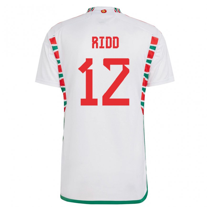 Vaikiškas Velso Lewis Ridd #12 Baltas Išvykos Marškinėliai 22-24 T-shirt