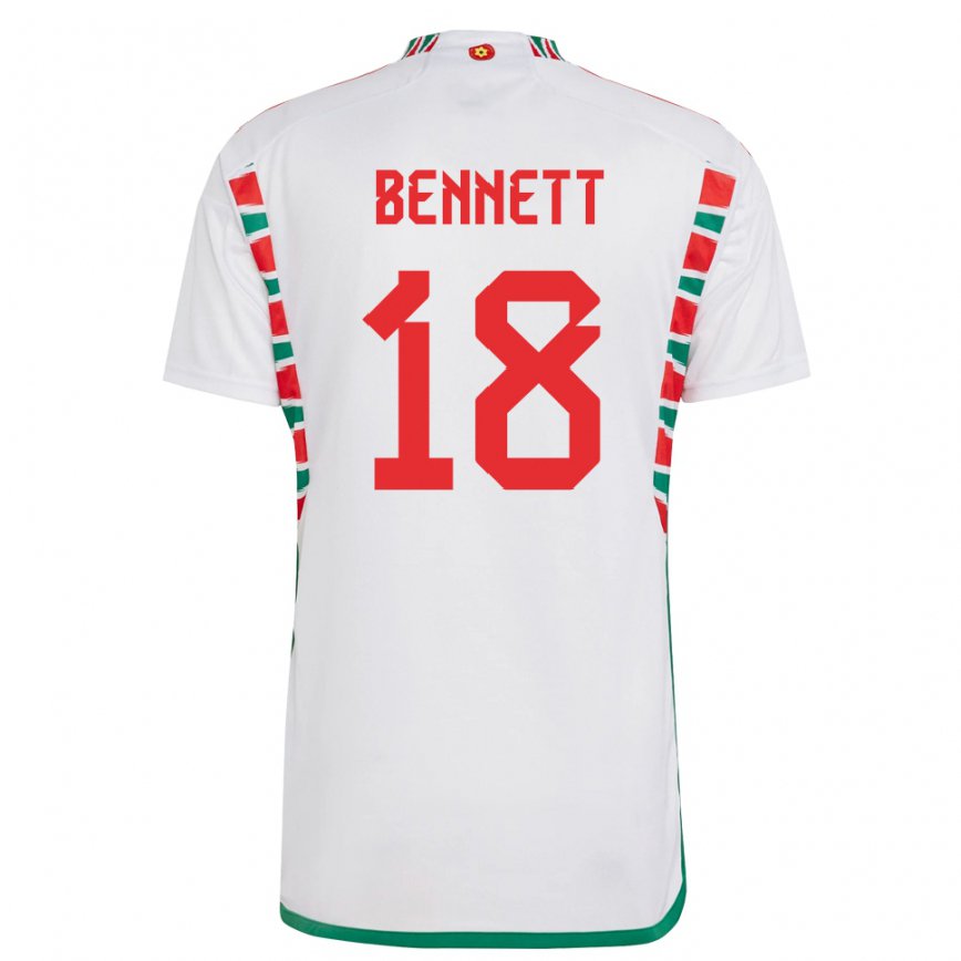 Vaikiškas Velso Murphy Bennett #18 Baltas Išvykos Marškinėliai 22-24 T-shirt