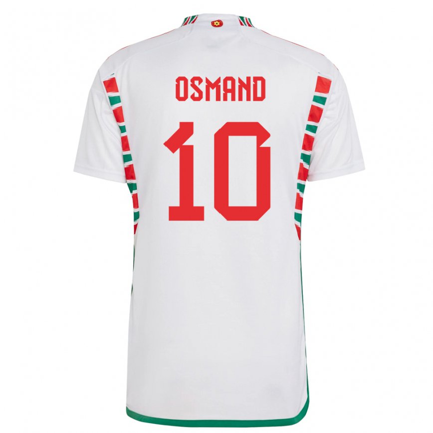 Vaikiškas Velso Callum Osmand #10 Baltas Išvykos Marškinėliai 22-24 T-shirt