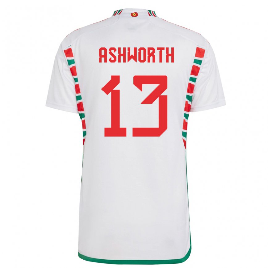 Vaikiškas Velso Fin Ashworth #13 Baltas Išvykos Marškinėliai 22-24 T-shirt