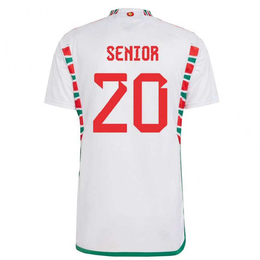 Vaikiškas Velso Matt Senior #20 Baltas Išvykos Marškinėliai 22-24 T-shirt