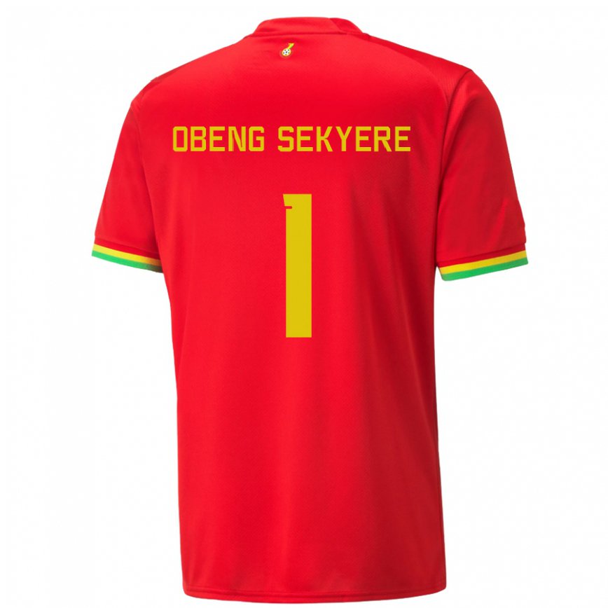 Vaikiškas Ganos Gregory Obeng Sekyere #1 Raudona Išvykos Marškinėliai 22-24 T-shirt