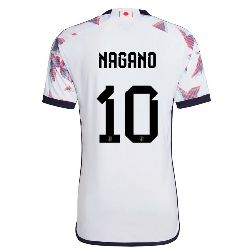 Vaikiškas Japonijos Fuka Nagano #10 Baltas Išvykos Marškinėliai 22-24 T-shirt