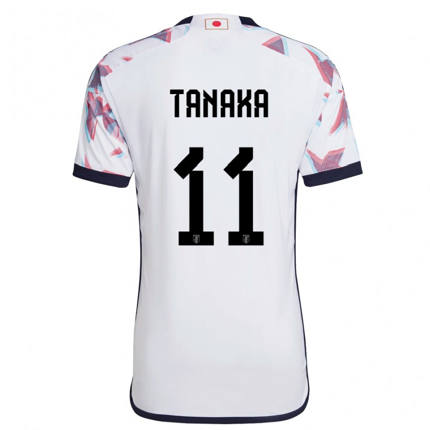 Vaikiškas Japonijos Mina Tanaka #11 Baltas Išvykos Marškinėliai 22-24 T-shirt