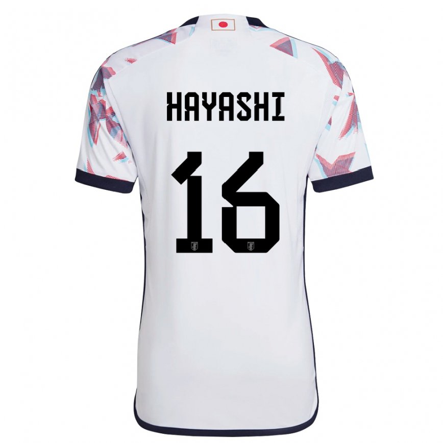 Vaikiškas Japonijos Honoka Hayashi #16 Baltas Išvykos Marškinėliai 22-24 T-shirt