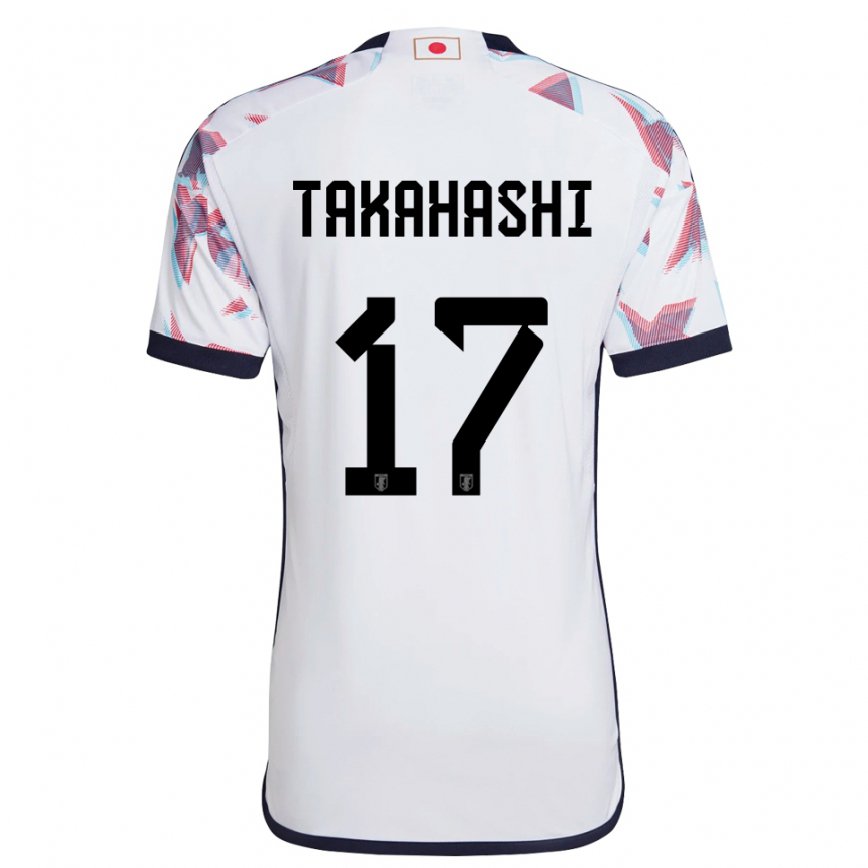 Vaikiškas Japonijos Hana Takahashi #17 Baltas Išvykos Marškinėliai 22-24 T-shirt