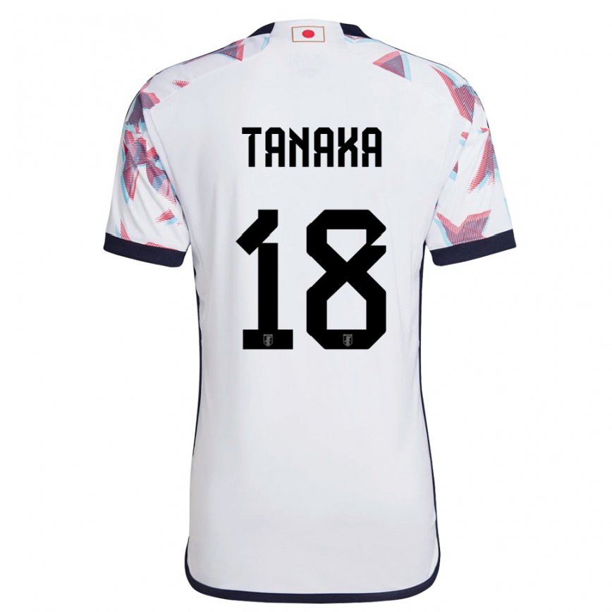 Vaikiškas Japonijos Momoko Tanaka #18 Baltas Išvykos Marškinėliai 22-24 T-shirt