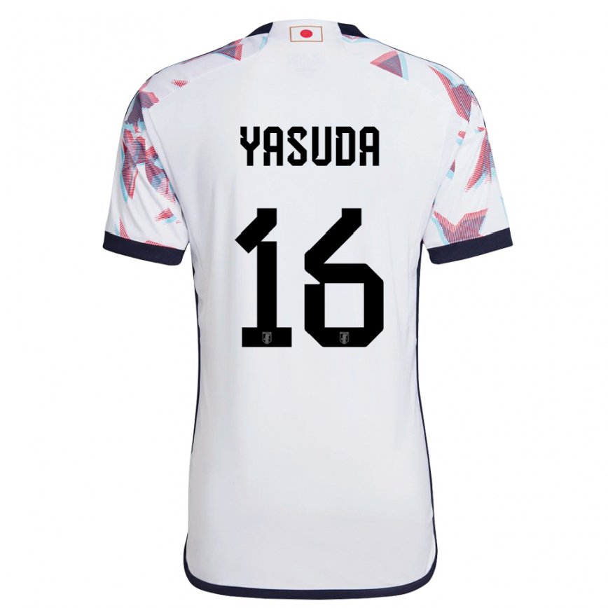 Vaikiškas Japonijos Kenshin Yasuda #16 Baltas Išvykos Marškinėliai 22-24 T-shirt