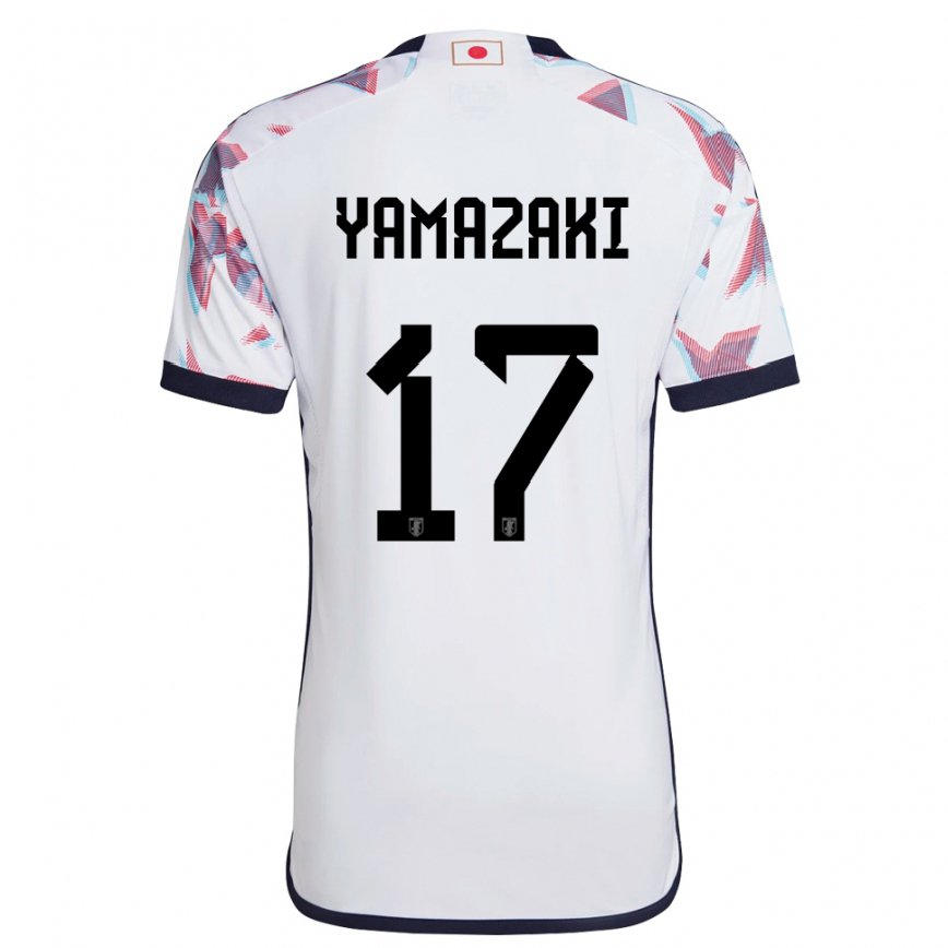 Vaikiškas Japonijos Taishin Yamazaki #17 Baltas Išvykos Marškinėliai 22-24 T-shirt