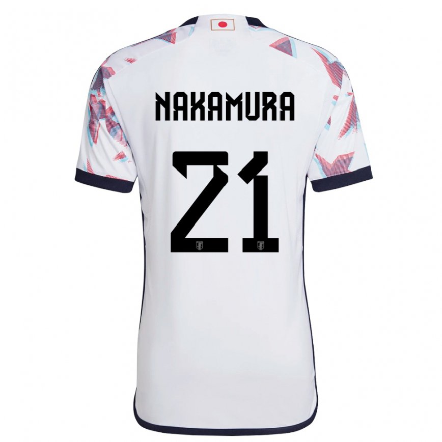 Vaikiškas Japonijos Jiro Nakamura #21 Baltas Išvykos Marškinėliai 22-24 T-shirt