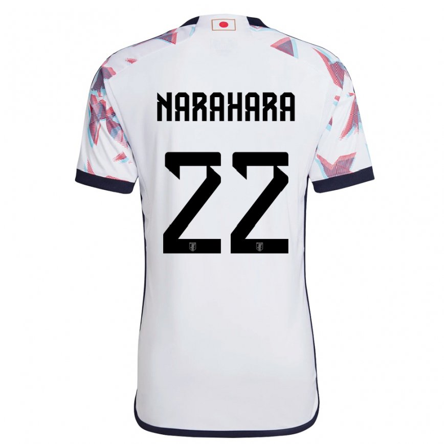 Vaikiškas Japonijos Yoshiki Narahara #22 Baltas Išvykos Marškinėliai 22-24 T-shirt