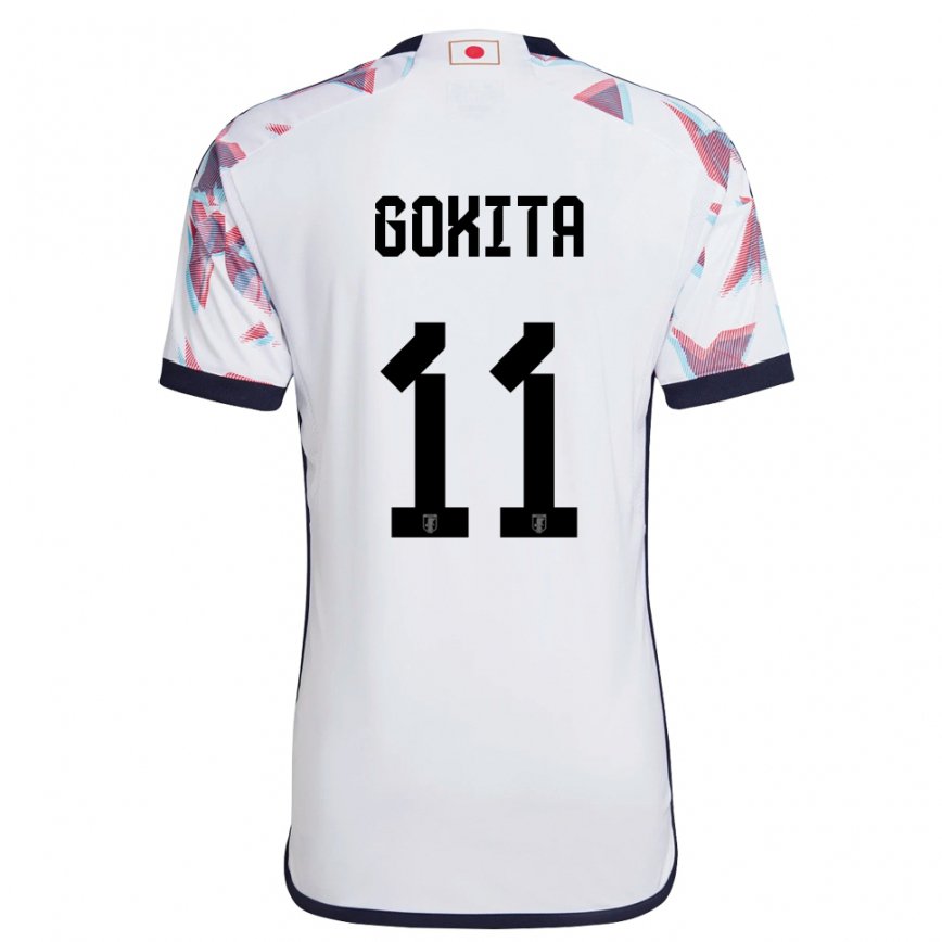 Vaikiškas Japonijos Kishin Gokita #11 Baltas Išvykos Marškinėliai 22-24 T-shirt