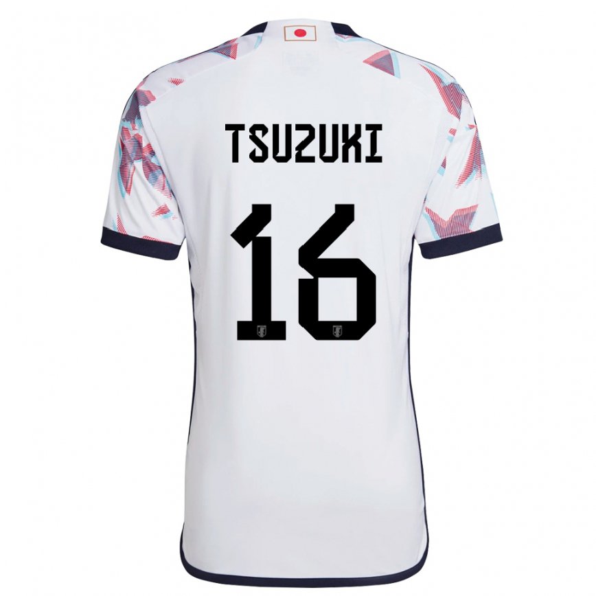 Vaikiškas Japonijos Shunta Tsuzuki #16 Baltas Išvykos Marškinėliai 22-24 T-shirt