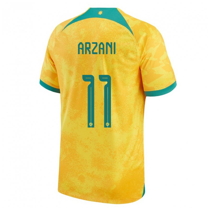 Vyrai Australijos Daniel Arzani #11 Auksinis Namų Marškinėliai 22-24 T-shirt