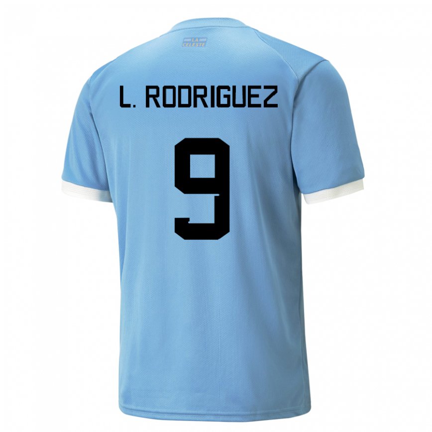 Vyrai Urugvajaus Luciano Rodriguez #9 Mėlyna Namų Marškinėliai 22-24 T-shirt