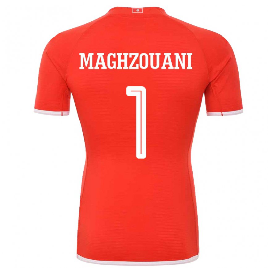 Vyrai Tuniso Wassim Maghzouani #1 Raudona Namų Marškinėliai 22-24 T-shirt