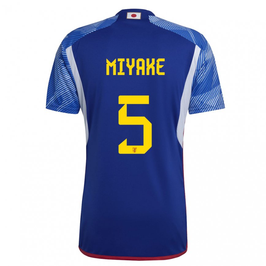 Vyrai Japonijos Shiori Miyake #5 Karališkai Mėlyna Namų Marškinėliai 22-24 T-shirt