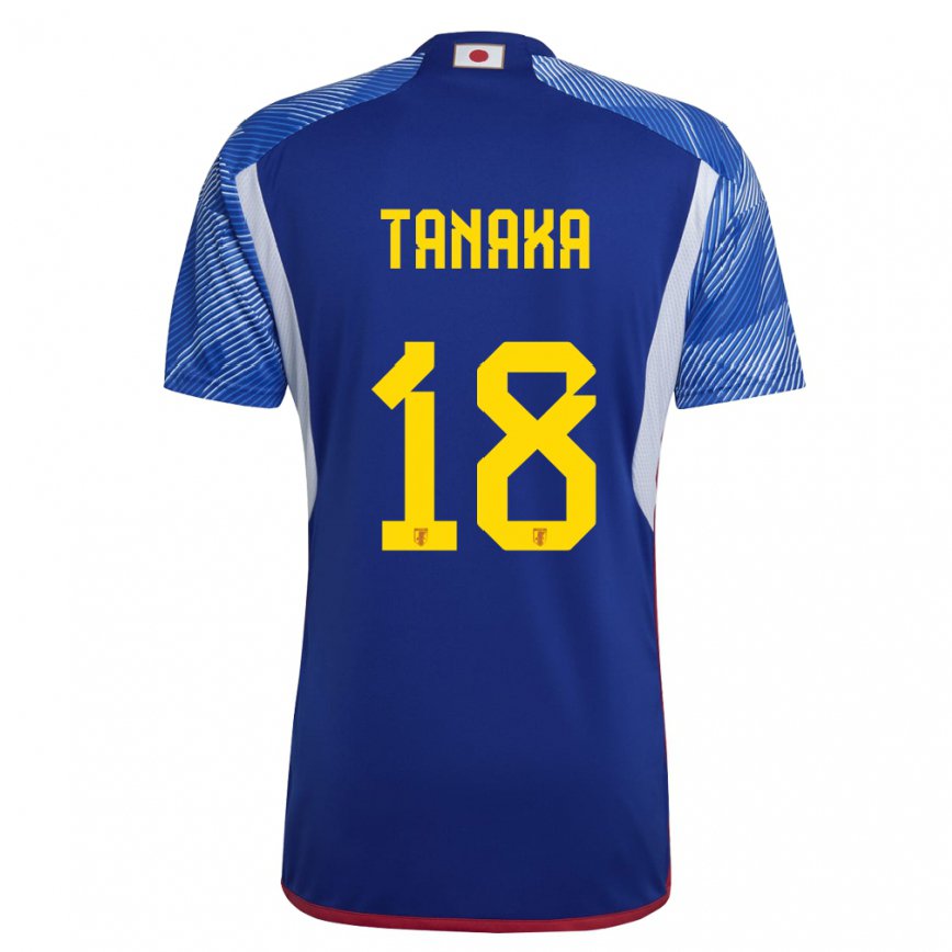 Vyrai Japonijos Momoko Tanaka #18 Karališkai Mėlyna Namų Marškinėliai 22-24 T-shirt