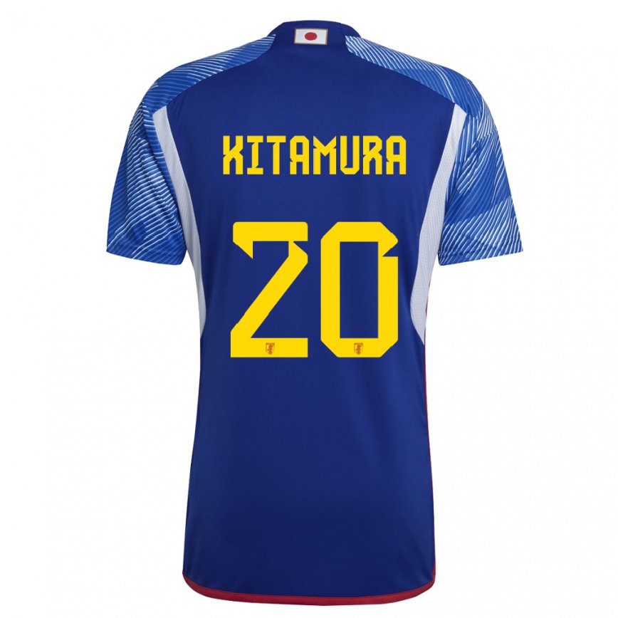 Vyrai Japonijos Nanami Kitamura #20 Karališkai Mėlyna Namų Marškinėliai 22-24 T-shirt