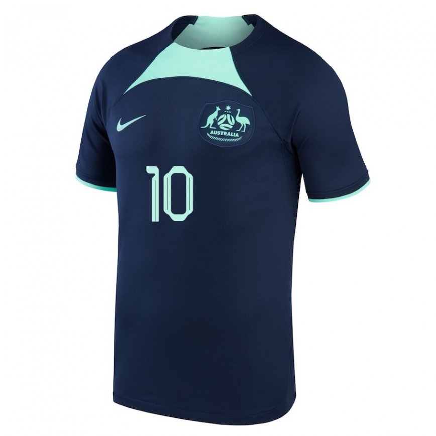 Vyrai Australijos Emily Van Egmond #10 Tamsiai Mėlyna Išvykos Marškinėliai 22-24 T-shirt