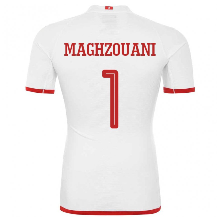 Vyrai Tuniso Wassim Maghzouani #1 Baltas Išvykos Marškinėliai 22-24 T-shirt