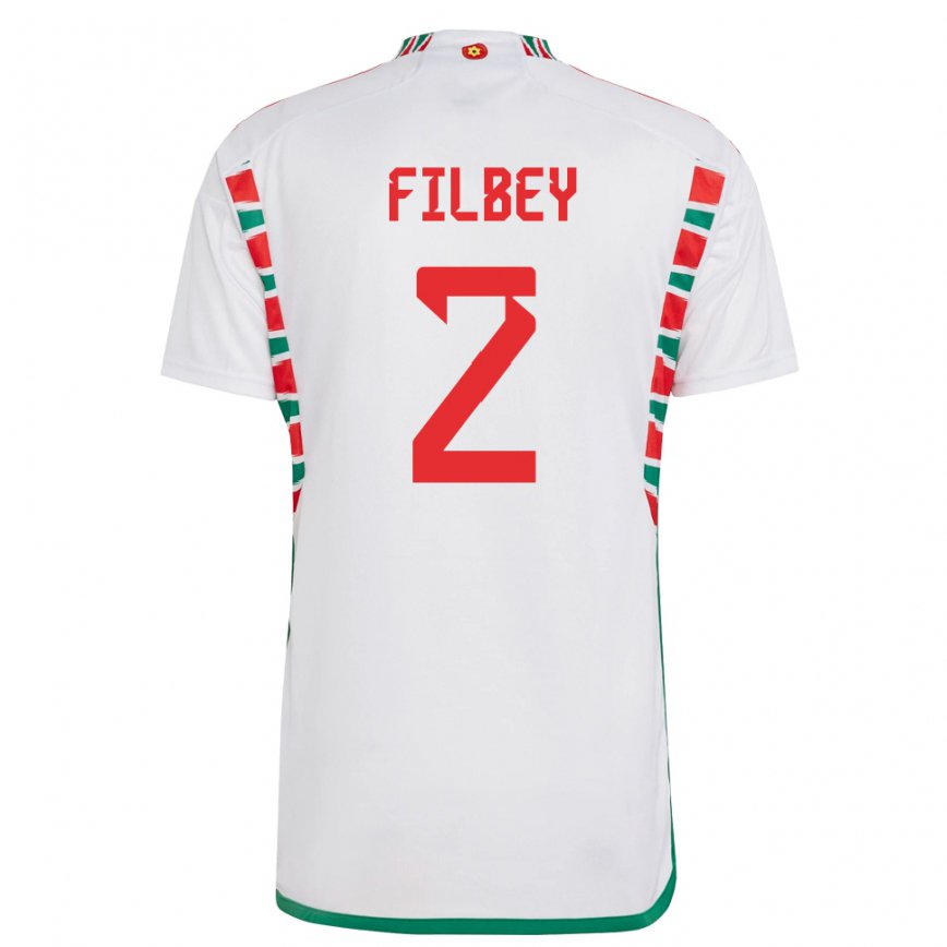 Vyrai Velso Anna Filbey #2 Baltas Išvykos Marškinėliai 22-24 T-shirt