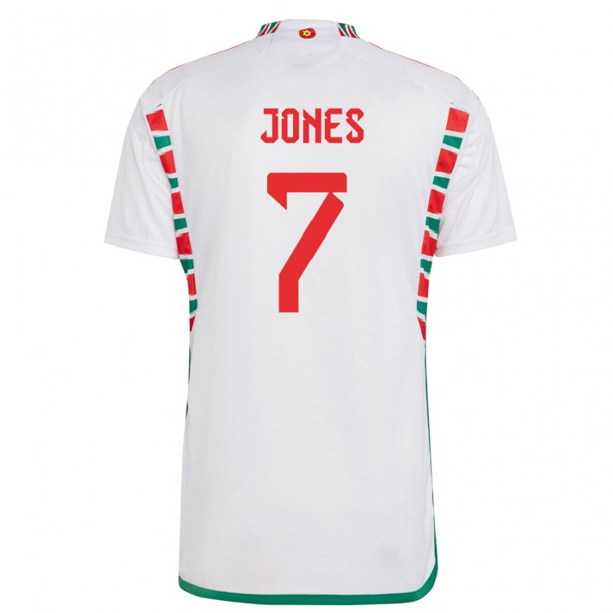 Vyrai Velso Emma Jones #7 Baltas Išvykos Marškinėliai 22-24 T-shirt