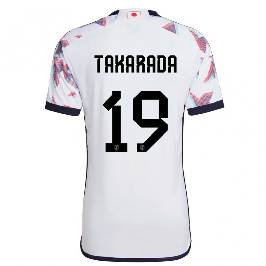 Vyrai Japonijos Saori Takarada #19 Baltas Išvykos Marškinėliai 22-24 T-shirt