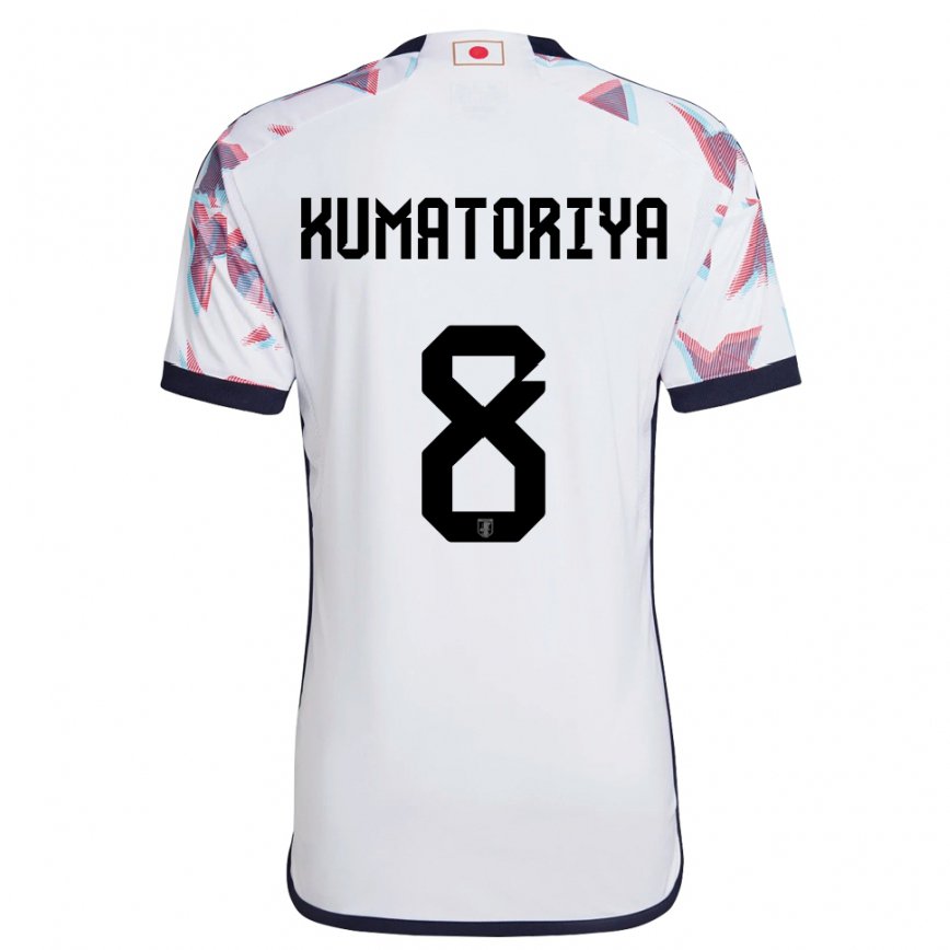 Vyrai Japonijos Issei Kumatoriya #8 Baltas Išvykos Marškinėliai 22-24 T-shirt