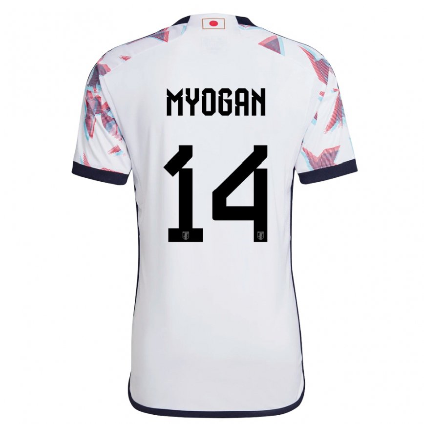 Vyrai Japonijos Toya Myogan #14 Baltas Išvykos Marškinėliai 22-24 T-shirt