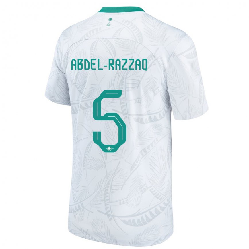 Moteriškas Saudo Arabijos Lana Abdel Razzaq #5 Baltas Namų Marškinėliai 22-24 T-shirt