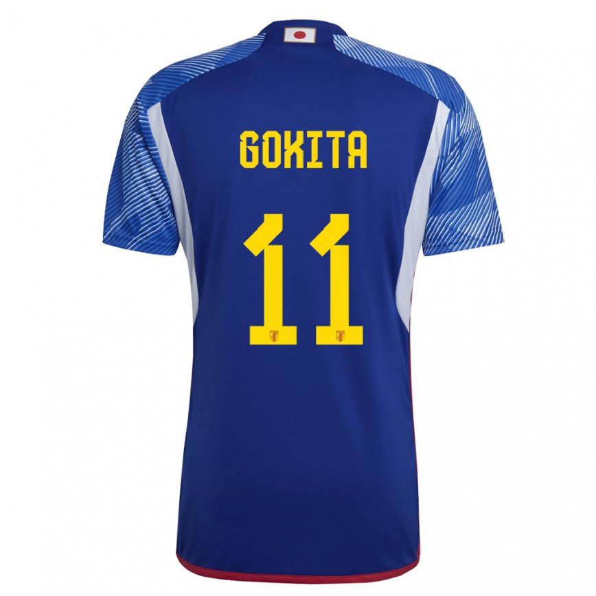 Moteriškas Japonijos Kishin Gokita #11 Karališkai Mėlyna Namų Marškinėliai 22-24 T-shirt