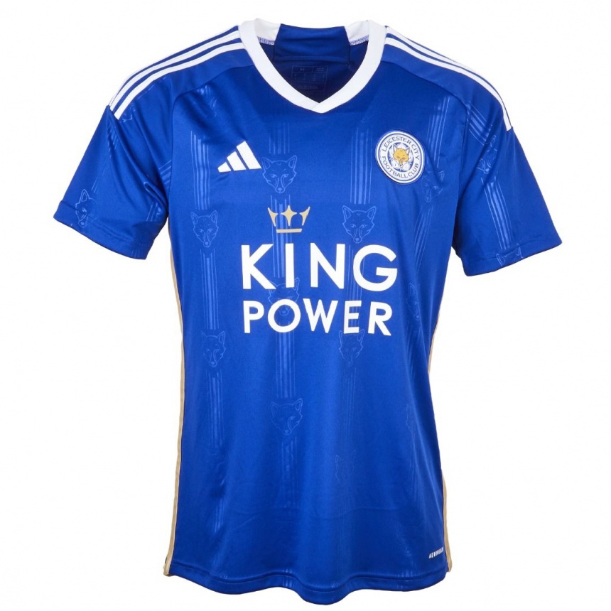 Vaikiškas Marc Albrighton #11 Mėlyna Namų Marškinėliai 2023/24 T-Shirt