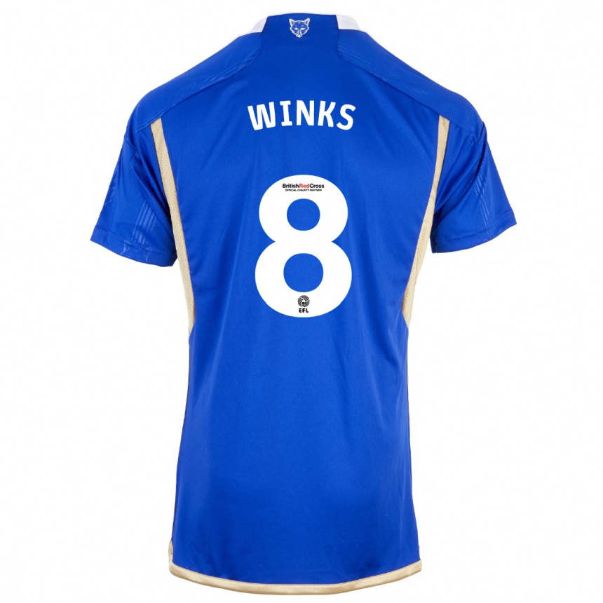 Vaikiškas Harry Winks #8 Mėlyna Namų Marškinėliai 2023/24 T-Shirt