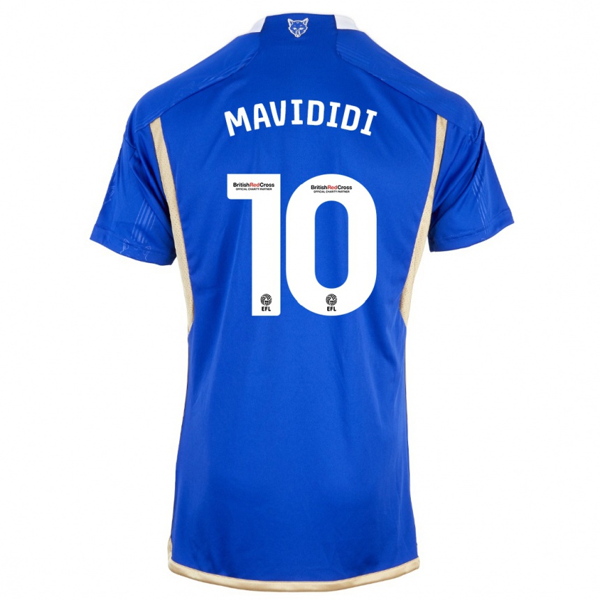 Vaikiškas Stephy Mavididi #10 Mėlyna Namų Marškinėliai 2023/24 T-Shirt