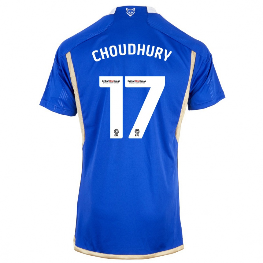 Vaikiškas Hamza Choudhury #17 Mėlyna Namų Marškinėliai 2023/24 T-Shirt