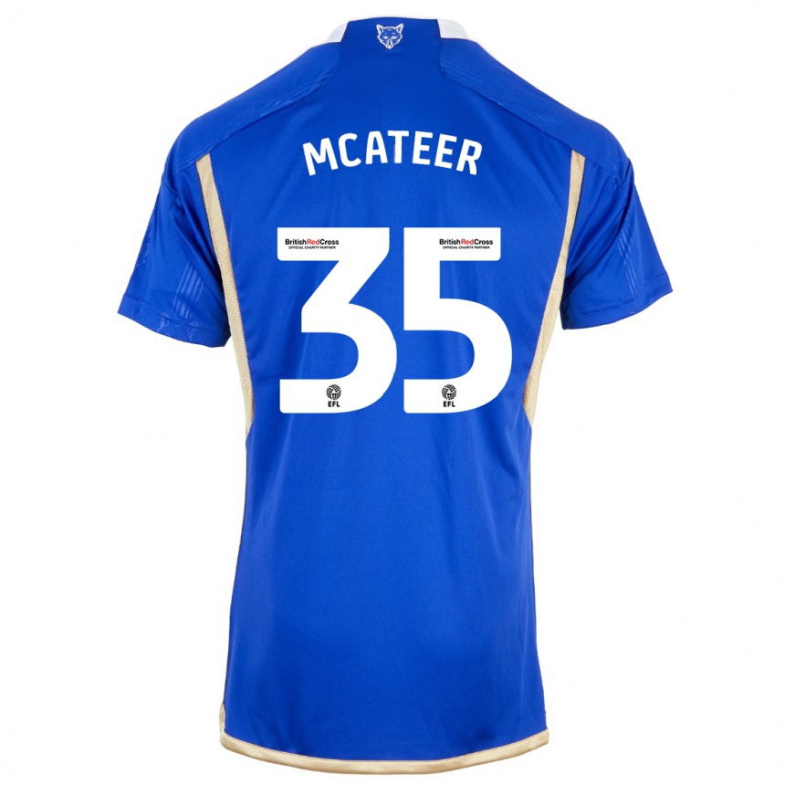 Vaikiškas Kasey Mcateer #35 Mėlyna Namų Marškinėliai 2023/24 T-Shirt